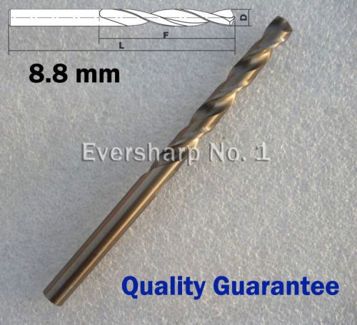 Lot 1pcs cobalt drill bit m35 hss twist drill 8.8 mm(.3465&#034;) for stainless steel for sale