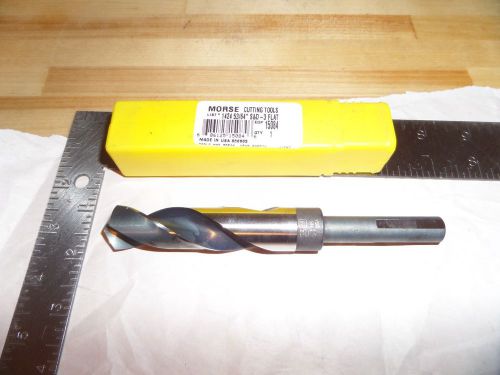 Morse cutting tools # 1424 - 53/64&#034; reduced shank 1/2&#034; 3-flat shank; hs  ((#d4)) for sale