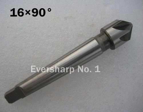 New 1pcs HSS 6Flute Dia 16mm 90 Degree Taper Shank Countersinks Drill Cutter