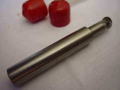 1 REFURBISHED END MILL .2870 BALL END I/4&#034; SMALL SHANK &amp; 3/8 LONG SHANK DIA.