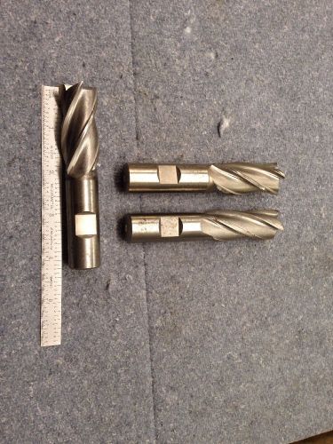 4 Flute 7/8&#034; Endmill High-Speed Steel Lot Of 3 * New * Selling As Used