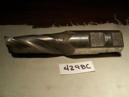 (#4298C) Used USA Made .875 of an Inch Single End Long Flute End Mill