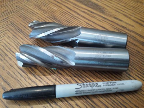 International, end mill, 4 flute, 1 dia x 2 x 4-1/2  m7 used but very sharp qty2 for sale