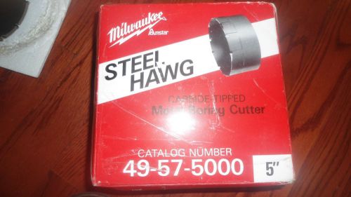Milwaukee 49-57-5000 threaded steel hawg cutter,5 in for sale