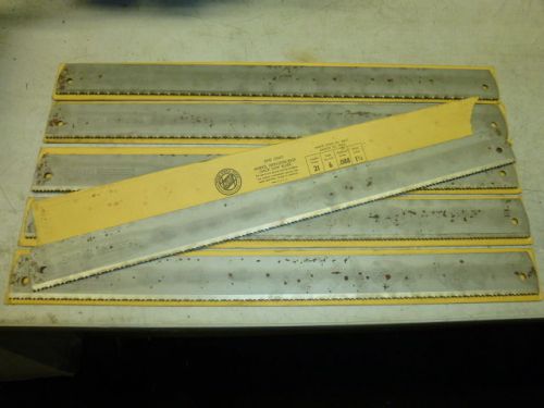NOS! LOT of (6) Marvel 21&#034; POWER HACK SAW BLADES, No. 2106-T, 21&#034;x1-3/4&#034;x.088&#034;