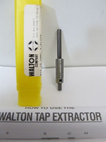 Walton Co. 20123, #12, 3 Flute, Tap Extractor w/ Square Shank