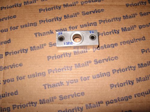 AVIATION DRILL BLOCK WITH 2  # 21 &amp; 1 13/32 PRESS FIT BUSHINGS  90 DEGREE HOLES