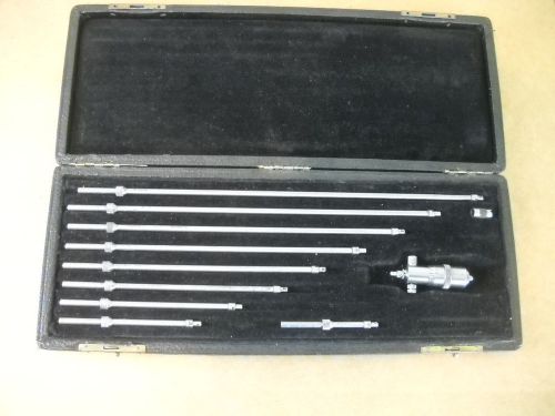 Vintage STARRETT No. 124-B INSIDE MICROMETER 2-12 Inch Machinist Bore Tool