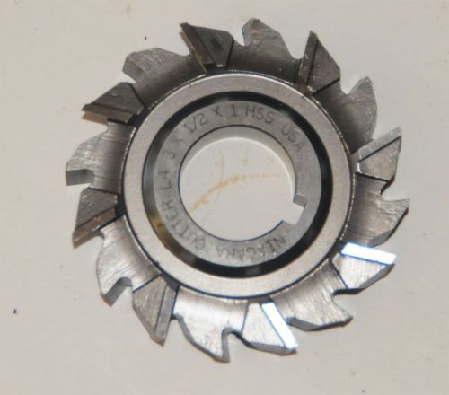 Niagra Staggered Tooth Side Cutting Milling Cutter 3 X 1/2