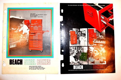 2 BEACH Canada STEEL BOXES CATALOG GROUP #RR251 cabinets chests boxes industrial