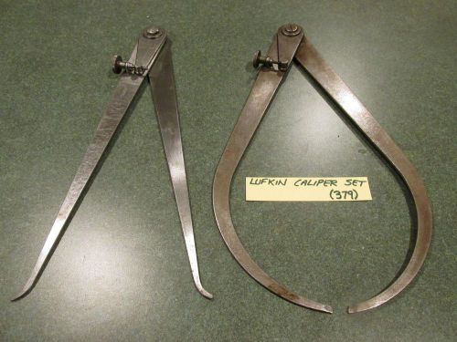 VINTAGE MACHINIST INSPECTION LOT-LUFKIN J8 CALIPERS 12&#034;- SMOOTH OPERATION(379)