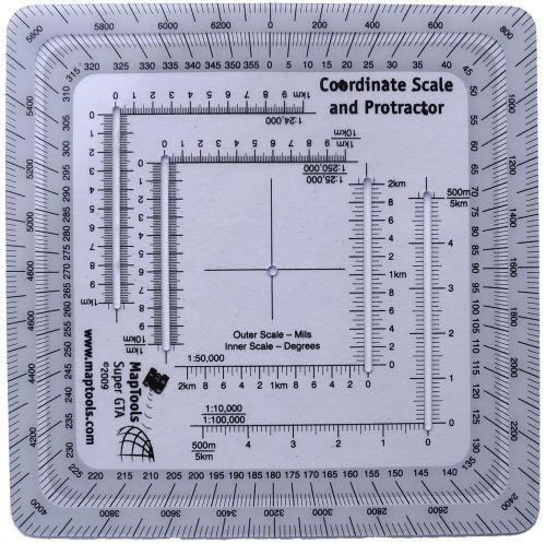 Improved military utm/mgrs reader &amp; protractor &#034;super gta&#034; for sale
