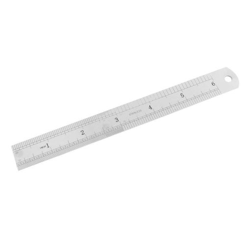 Double Edge Measuring Tool Metric 15CM 5.9&#034; Stainless Steel Straight Ruler