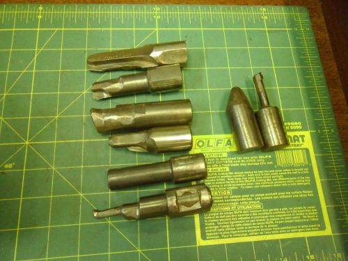 MISC BORING BAR TOOLS 1&#034; DIA SHANKS SOME BRAZED CARBIDE (LOT OF 8) #52676
