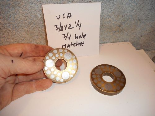 Machinists 11/26BB BUY NOWMatched Brass Magnetic Transfer Pads for Grinder