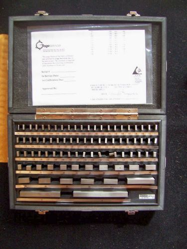 Procheck 81 pc rectangular steel gage block set w/certs grade b new in box n.r. for sale