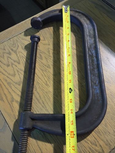 Heavy duty metalworking die craft 16&#034; c clamp tool usa forged 440 for sale