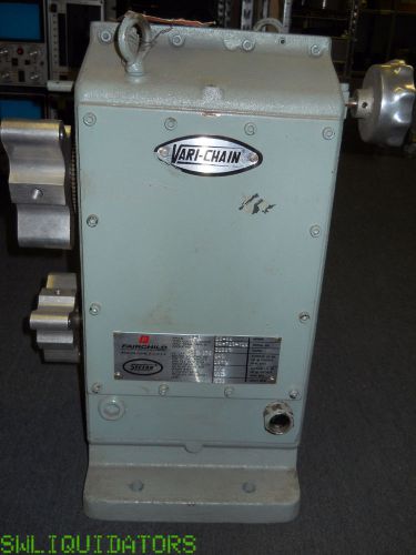Fairchild vari-chain 12-84 variable speed transmission for sale