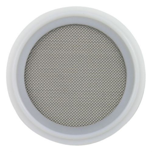 Ptfe sanitary tri-clamp screen gasket, white - 3&#034; w/ 40 mesh (316l stainless) for sale