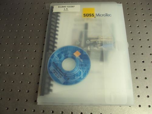 KARL SUSS MICROTEC PROBER BENCH 5 CORE PACKAGE MANUALS SOFTWARE ETC...
