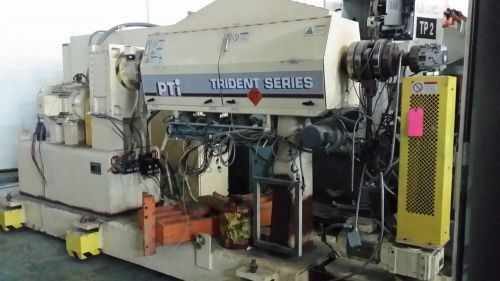 2003 50HP PTI 2.5&#034; 32:1 Extruder with Screen Changer and Gear Pump