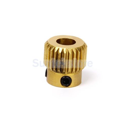 Golden Copper Extruder Nozzle Gear 26 Teeth for 3D Printer MakerBot Mk8