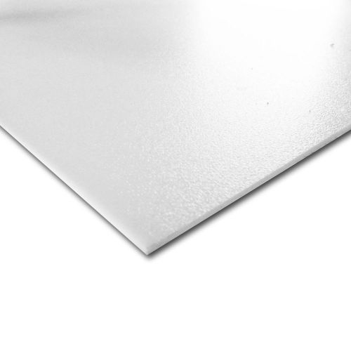 Textured White Acrylic Plexiglass Plastic Sheet 1/8&#034; x 24&#034; x 48&#034;