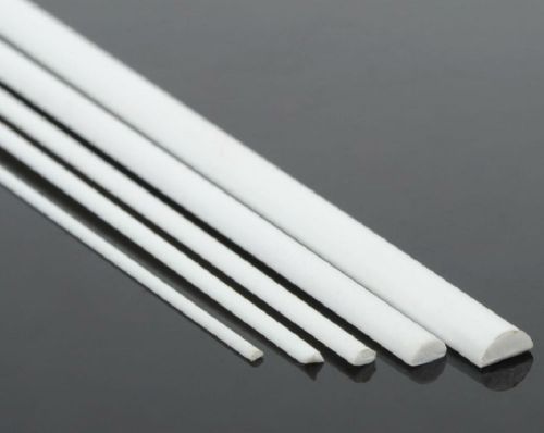 10pcs ABS Styrene Plastic Flat Rectangular Bars 1mm*4mm length 250mm White #EGP7