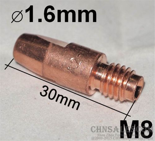 10 PCS MB 36KD 401D 501D 602 MIG/MAG Welding Gun Contact Tip 1.6x30 M8 140.0587