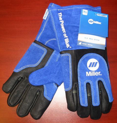 Miller genuine arc armor mig/stick heavy duty welding gloves - 1 pr xl 263340 for sale