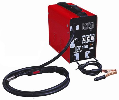 Mig 100 flux wire welding machine 220v welder auto feeding torch us plug gift mo for sale