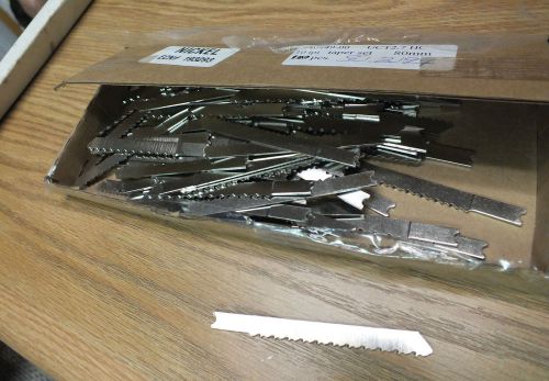 Jig Saw Blade Lot Of 100 - Nickel Finish - Taper End