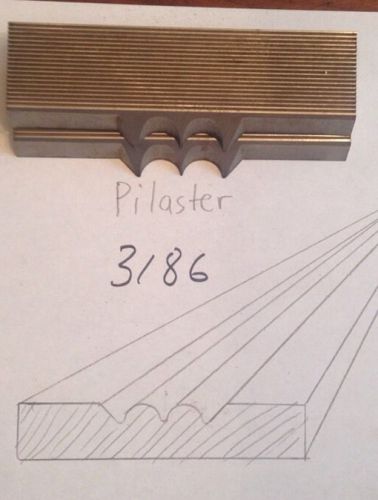 Lot 3186 Pilaster Moulding Weinig / WKW Corrugated Knives Shaper Moulder