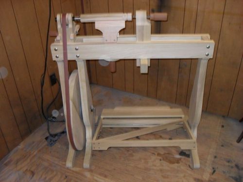 Woodworkers cme handworks inc treadle lathe, wood bodied and foot operated for sale
