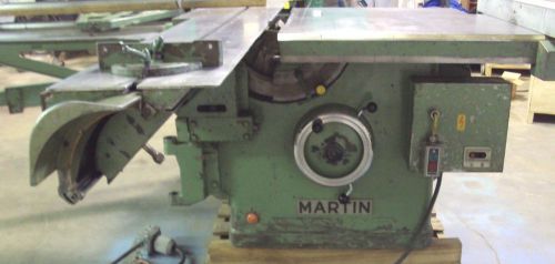 Martin t-72, 1979, 100&#034; sliding table panel saw, long arbor, l/r table adjust. for sale