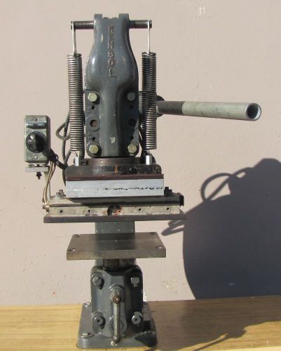 Kensol olsenmark k-12-a hot stamping press machine 3 ton 5”x12” for sale