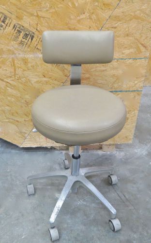 Adec 1600 Adjustable Doctor / Dr Dental Stool A-dec Beige Color Doctor&#039;s Chair