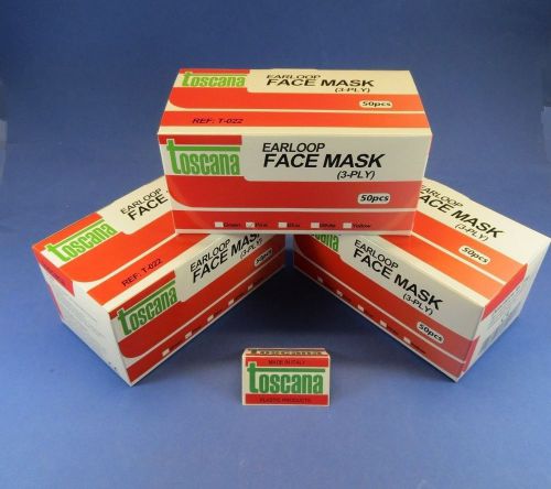 Dental Medical Face Mask With Earloops Premium Pink Box 3 /150 Pcs TOSCANA