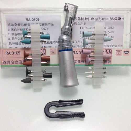 2 dental latch contra angle handpiece 2 Silicone polishers precious metal kit