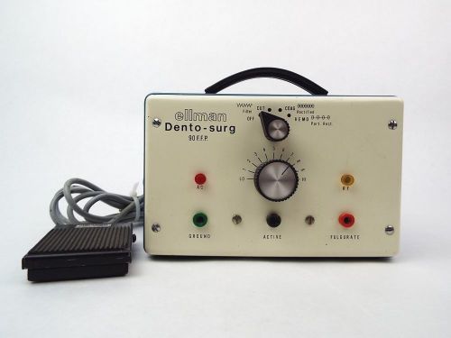 Ellman dento-surg 90 ffp monopolar cut &amp; coag dental electrosurge w/ foot pedal for sale