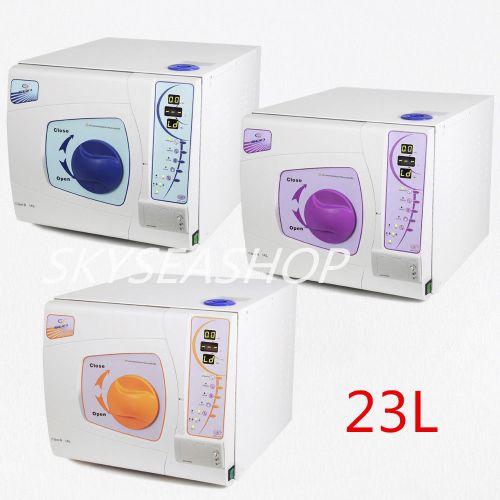 23l vacuum steam autoclave medical dental autoclave sterilizer + printer class b for sale