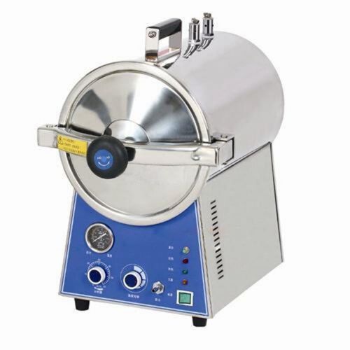 24L Stainless Steel High Pressure Steam Medical Autoclave Sterilizer Table Top
