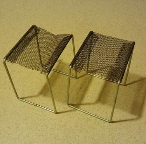 PAIR OF 2 - BRAND NEW 3&#034; x 3&#034; Alcohol Burner Wire Gauze Stand - 4.75&#034; Tall
