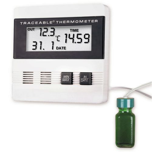 - time/date, max/min thermometer  3.375&#034;w x 1&#034;d x 3.375&#034;h 1 ea for sale