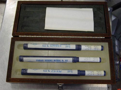 3 standard reference material thermometer s 25, 30, 37 C