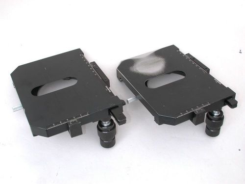 Pair of Olympus Microscope Stages for BH-2 series