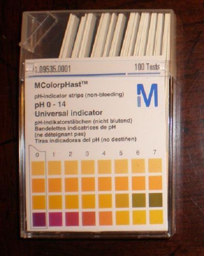 MColorpHast pH Indicator Strips, Special Range 0-14