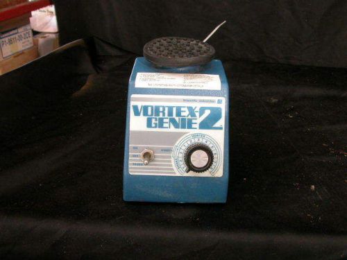 Scientific Vortex Genie 2 Vortexer Mixer Model G-560 Large Top Blue