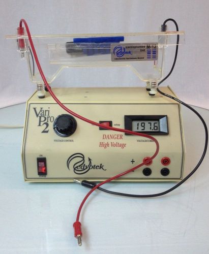 Edvotek vari pro 2 power source &amp; m12 dual electrophoresis apparatus for sale