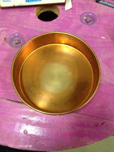 Testing sieve 8&#034; dia, brass pan (c1) for sale